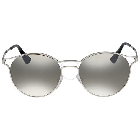 Prada Cinema Grey Mirror Sunglasses PR 62SS 